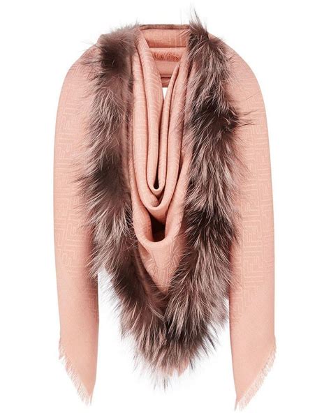 fendi hats and scarves|fendi touch of fur shawl.